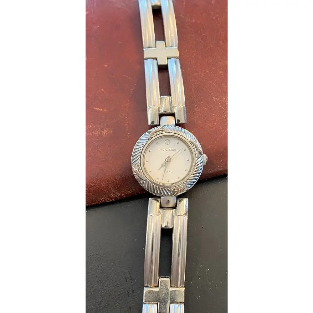 Women's Charles Delon Silver Tone Bracelet Watch, Water Resistant
